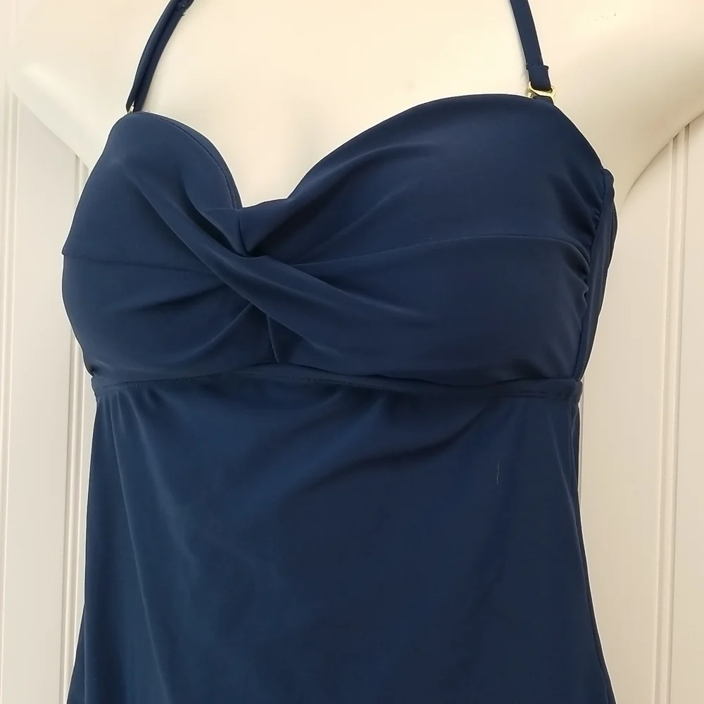 𝅺Catalina Swimwear Bandeau One Piece Blue